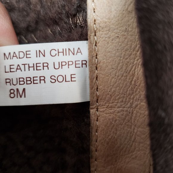 Michael Kors Fur Lined Boots Dark Brown Fold Over Sherpa Winter Boot Size 8M - Picture 9 of 12